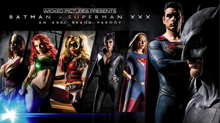 蝙蝠俠大戰超人 XXX - 一部 Axel Braun 色情模仿電影 一部基於 DC 漫畫超級英雄電影的西方成人視頻電影。